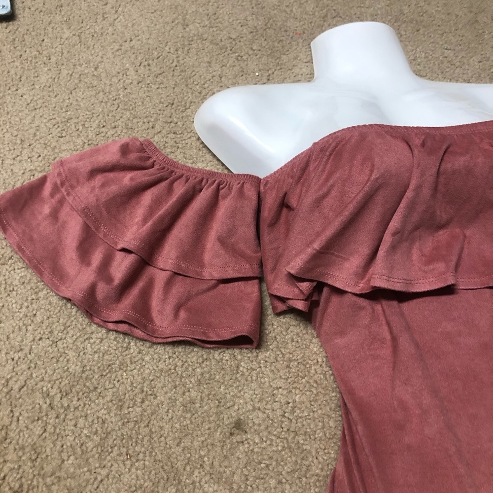 Charlotte Russe Stretch Knit Bodysuit SIZE S - Picture 4 of 6